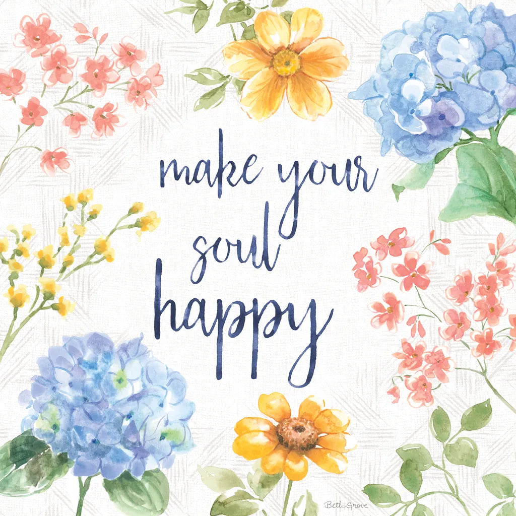 Sweet Garden VI by Beth Grove. SKU 95994a. Archival Giclee Fine art print for wall decor.