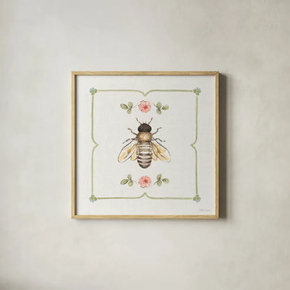 Sweet Honey III by Beth Grove. Shown in a natural wood glass frame for a timeless modern aesthetic. Available as an archival giclee rolled canvas, fine art paper, or poster print. SKU 99482a.