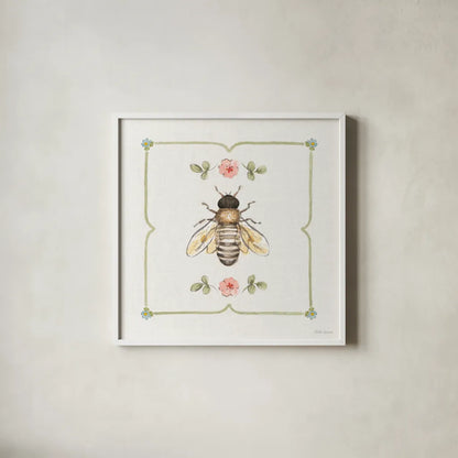 Sweet Honey III by Beth Grove. Shown in a crisp white glass frame for a clean and minimalist style. Available as an archival giclee rolled canvas, fine art paper, or poster print. SKU 99482a.