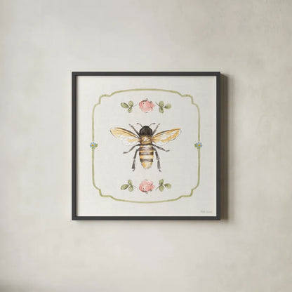 Sweet Honey IV by Beth Grove. Shown in a sleek black glass frame for a contemporary gallery look. Available as an archival giclee rolled canvas, fine art paper, or poster print. SKU 99483a.