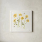 Sweet Honey IX by Beth Grove. Shown in a crisp white glass frame for a clean and minimalist style. Available as an archival giclee rolled canvas, fine art paper, or poster print. SKU 99488a.