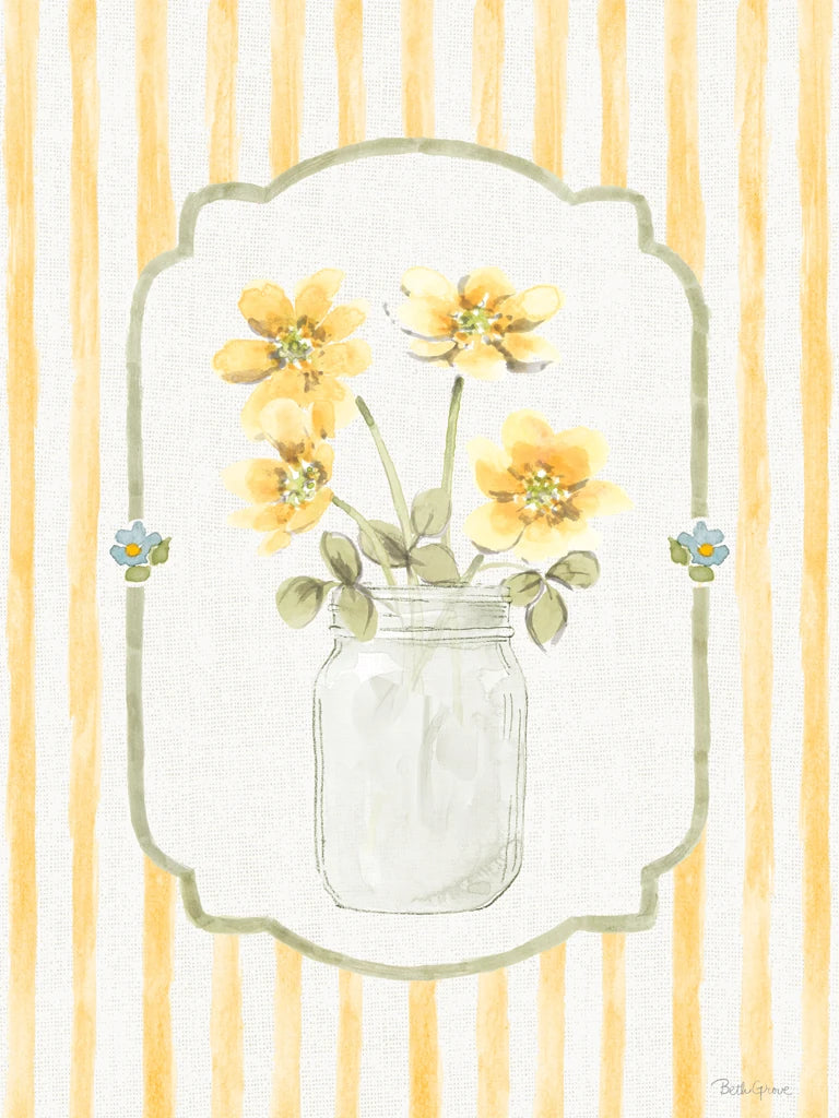 Sweet Honey V Mason Jar by Beth Grove
