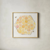 Sweet Honey VII by Beth Grove. Shown in a natural wood glass frame for a timeless modern aesthetic. Available as an archival giclee rolled canvas, fine art paper, or poster print. SKU 99486a.