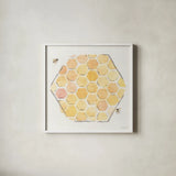 Sweet Honey VII by Beth Grove. Shown in a crisp white glass frame for a clean and minimalist style. Available as an archival giclee rolled canvas, fine art paper, or poster print. SKU 99486a.