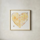 Sweet Honey VIII by Beth Grove. Shown in a natural wood glass frame for a timeless modern aesthetic. Available as an archival giclee rolled canvas, fine art paper, or poster print. SKU 99487a.