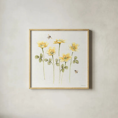 Sweet Honey X by Beth Grove. Shown in a natural wood glass frame for a timeless modern aesthetic. Available as an archival giclee rolled canvas, fine art paper, or poster print. SKU 99489a.