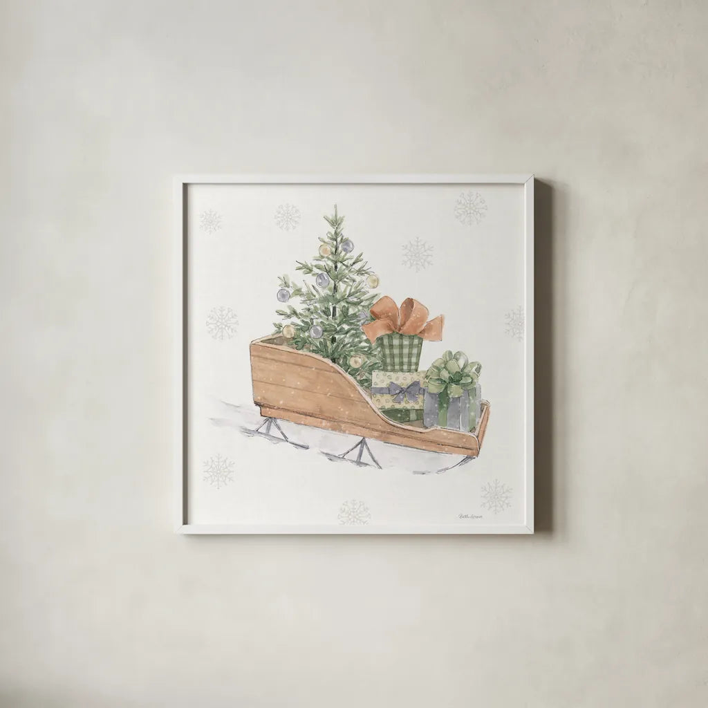 Sweet Season IV by Beth Grove. Shown in a crisp white glass frame for a clean and minimalist style. Available as an archival giclee rolled canvas, fine art paper, or poster print. SKU 94679a.