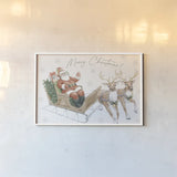 Sweet Season Red I by Beth Grove. shown as a paper print in a white frame. Available as a archival giclee rolled canvas, fine art paper, or poster print. SKU 94683i.