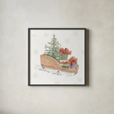 Sweet Season Red IV by Beth Grove. Shown in a sleek black glass frame for a contemporary gallery look. Available as an archival giclee rolled canvas, fine art paper, or poster print. SKU 94686a.