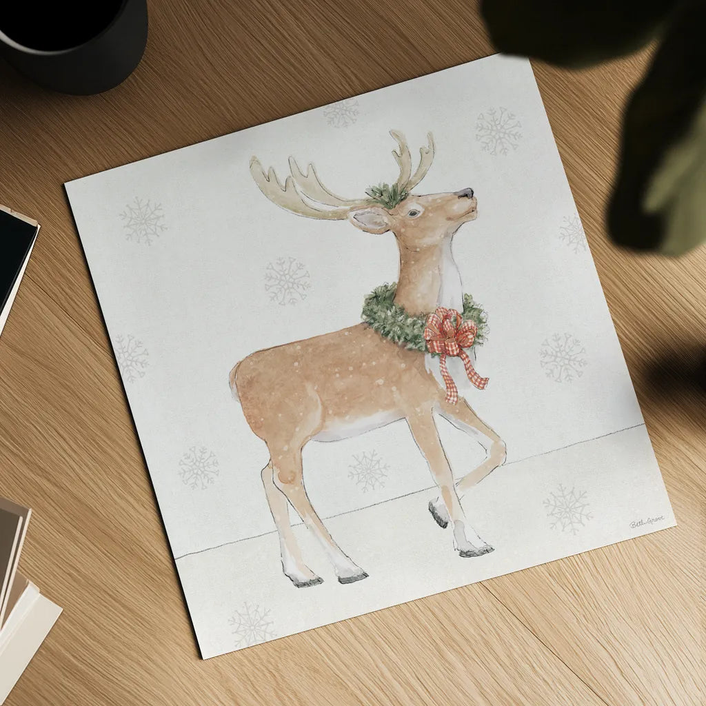 Sweet Season Red VI by Beth Grove. Shown as a detailed flat fine art print, highlighting archival giclee quality. Available as an archival giclee rolled canvas, fine art paper, or poster print. SKU 94688a.