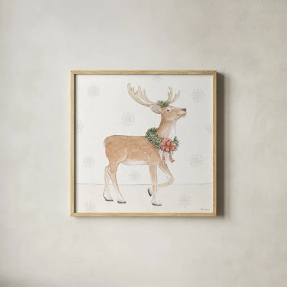 Sweet Season Red VI by Beth Grove. Shown in a natural wood glass frame for a timeless modern aesthetic. Available as an archival giclee rolled canvas, fine art paper, or poster print. SKU 94688a.