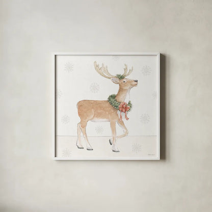 Sweet Season Red VI by Beth Grove. Shown in a crisp white glass frame for a clean and minimalist style. Available as an archival giclee rolled canvas, fine art paper, or poster print. SKU 94688a.