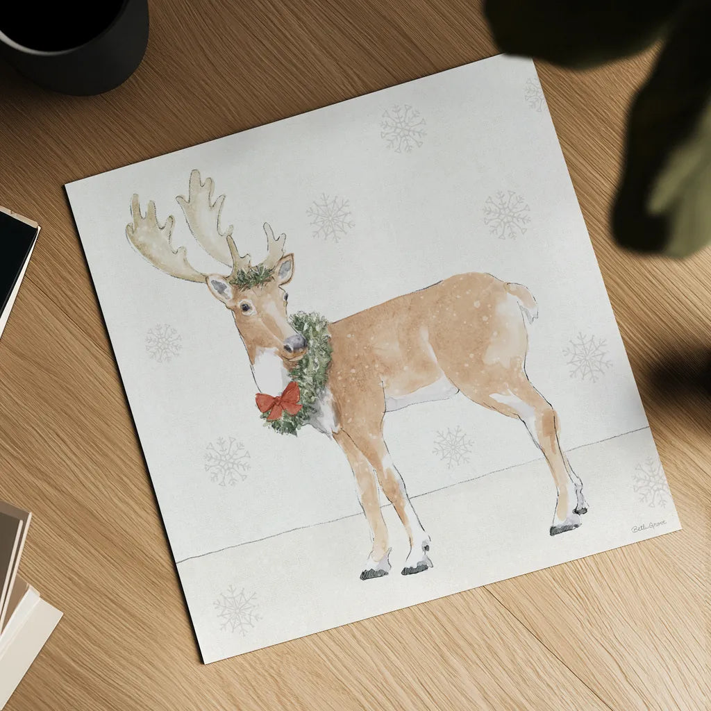 Sweet Season Red VII by Beth Grove. Shown as a detailed flat fine art print, highlighting archival giclee quality. Available as an archival giclee rolled canvas, fine art paper, or poster print. SKU 94689a.