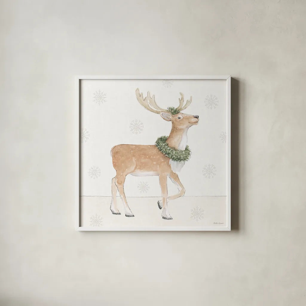 Sweet Season VI by Beth Grove. Shown in a crisp white glass frame for a clean and minimalist style. Available as an archival giclee rolled canvas, fine art paper, or poster print. SKU 94681a.