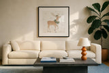 Sweet Season VI by Beth Grove. Displayed in a glass frame with matte in a clean modern living room. Available as an archival giclee rolled canvas, fine art paper, or poster print. SKU 94681a.