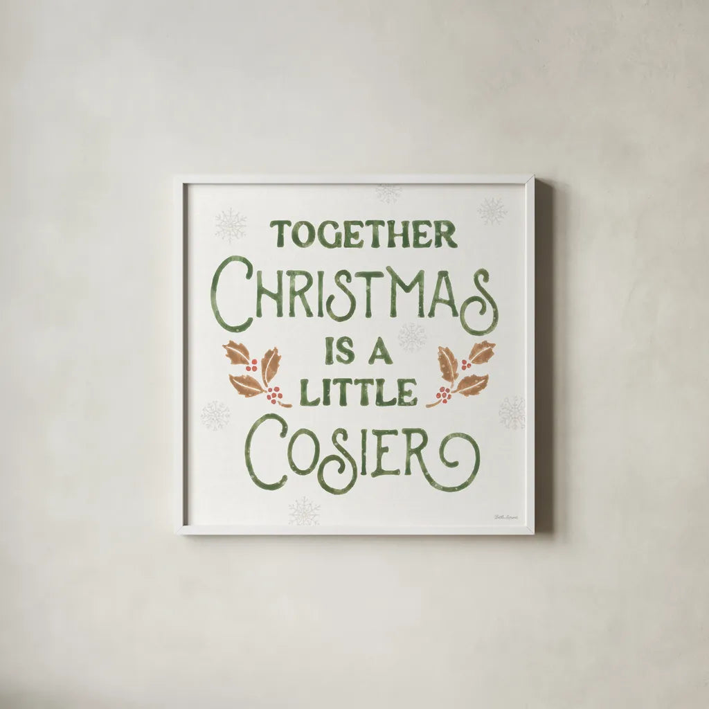 Sweet Season VIII by Beth Grove. Shown in a crisp white glass frame for a clean and minimalist style. Available as an archival giclee rolled canvas, fine art paper, or poster print. SKU 94837a.