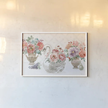 Timeless Romance I by Beth Grove. shown as a paper print in a white frame. Available as a archival giclee rolled canvas, fine art paper, or poster print. SKU 75284i.