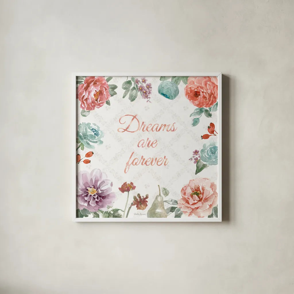 Timeless Romance VIII by Beth Grove. Shown in a crisp white glass frame for a clean and minimalist style. Available as an archival giclee rolled canvas, fine art paper, or poster print. SKU 75291a.