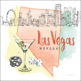 US Cities III by Beth Grove. SKU 27168a. Archival Giclee Fine art print for wall decor.