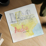 US Cities V by Beth Grove. Shown as a detailed flat fine art print, highlighting archival giclee quality. Available as an archival giclee rolled canvas, fine art paper, or poster print. SKU 27170a.