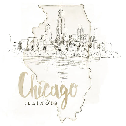 US Cities VI by Beth Grove. SKU 81967a. Archival Giclee Fine art print for wall decor.