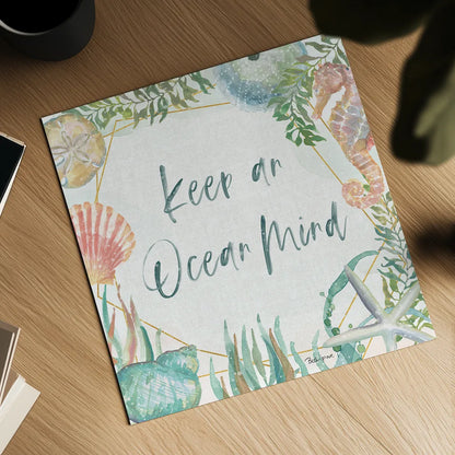 Watercolor Coast III by Beth Grove. Shown as a detailed flat fine art print, highlighting archival giclee quality. Available as an archival giclee rolled canvas, fine art paper, or poster print. SKU 47559a.