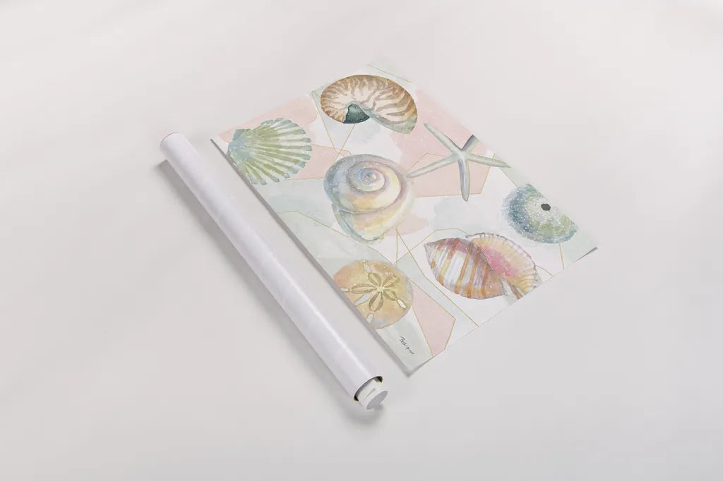 Watercolor Coast IV by Beth Grove. shown as a rolled paper print. Available as archival giclee rolled canvas, fine art paper, or poster print. SKU 47560i.