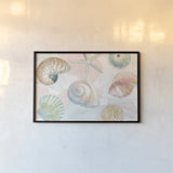 Watercolor Coast IV by Beth Grove. shown as a paper print in a black flame. Available as a archival giclee rolled canvas, fine art paper, or poster print. SKU 47560i.
