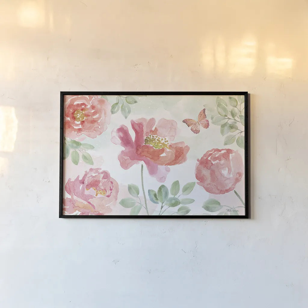 Watercolorful I by Beth Grove. shown as a paper print in a black flame. Available as a archival giclee rolled canvas, fine art paper, or poster print. SKU 45410i.