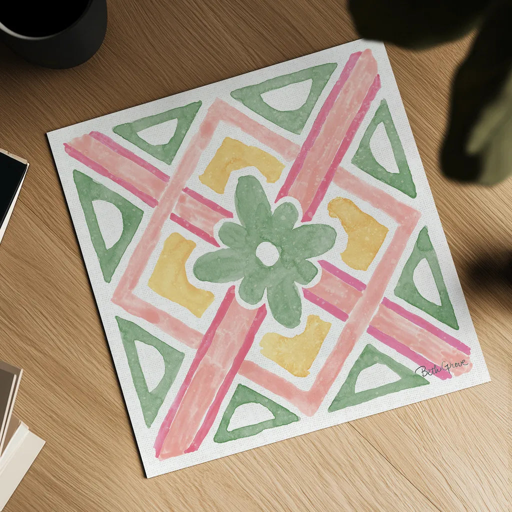 Watercolorful IX by Beth Grove. Shown as a detailed flat fine art print, highlighting archival giclee quality. Available as an archival giclee rolled canvas, fine art paper, or poster print. SKU 45418a.