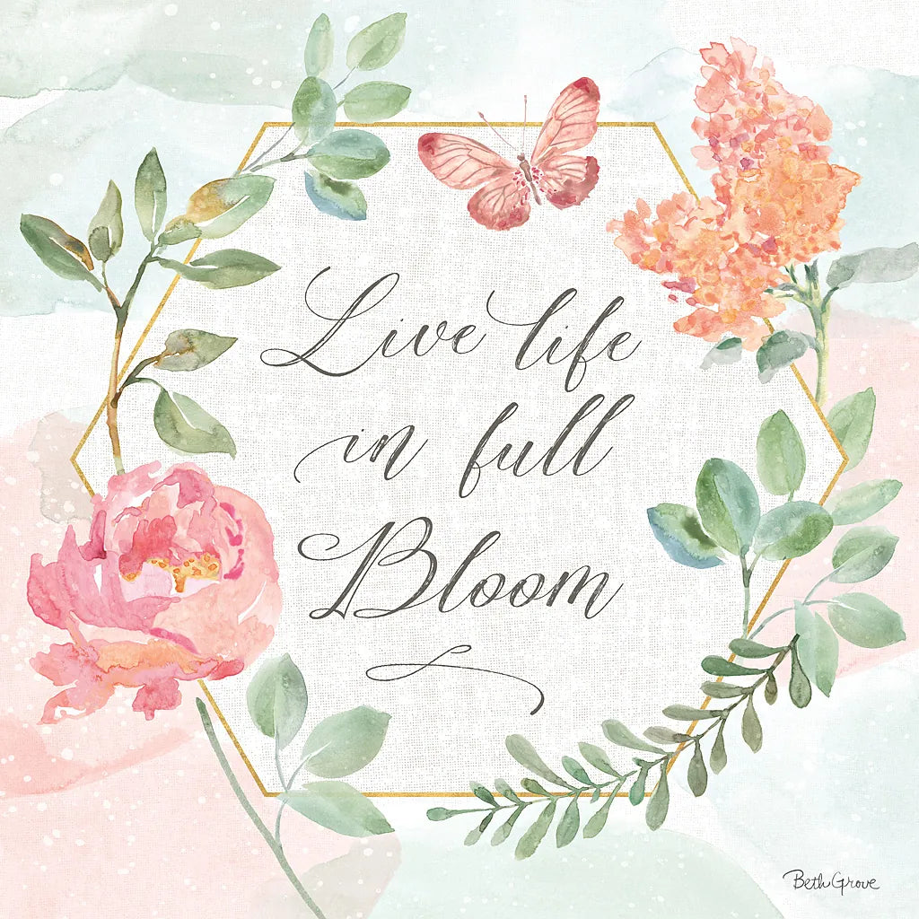 Watercolorful V by Beth Grove. SKU 45414a. Archival Giclee Fine art print for wall decor.