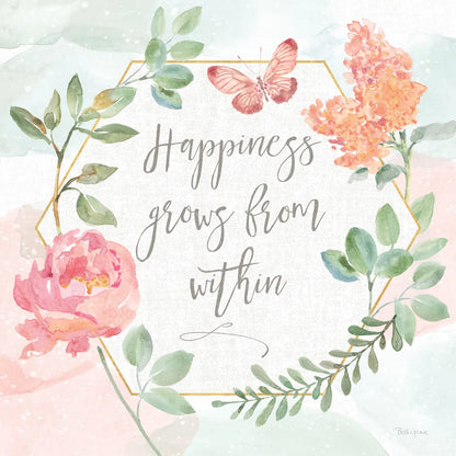 Watercolorful V Happiness by Beth Grove. SKU 46145a. Archival Giclee Fine art print for wall decor.