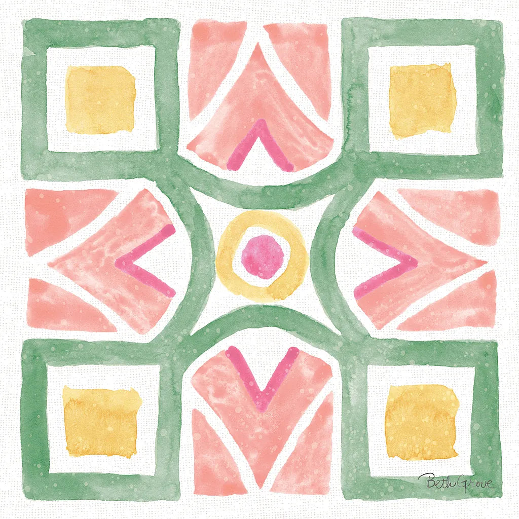 Watercolorful X by Beth Grove. SKU 45419a. Archival Giclee Fine art print for wall decor.