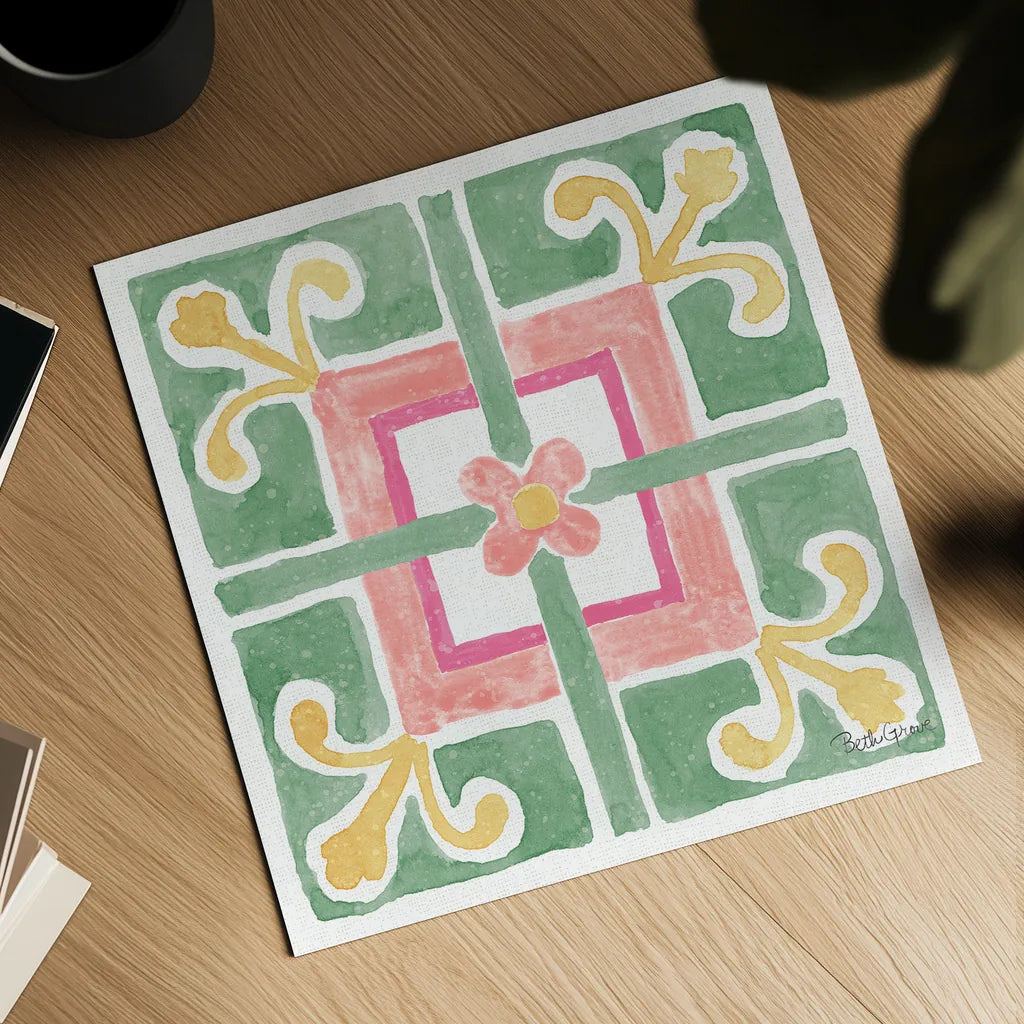 Watercolorful XI by Beth Grove. Shown as a detailed flat fine art print, highlighting archival giclee quality. Available as an archival giclee rolled canvas, fine art paper, or poster print. SKU 45420a.