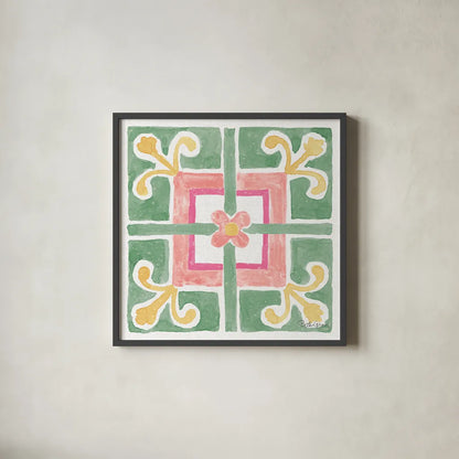 Watercolorful XI by Beth Grove. Shown in a sleek black glass frame for a contemporary gallery look. Available as an archival giclee rolled canvas, fine art paper, or poster print. SKU 45420a.