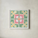 Watercolorful XI by Beth Grove. Shown in a crisp white glass frame for a clean and minimalist style. Available as an archival giclee rolled canvas, fine art paper, or poster print. SKU 45420a.