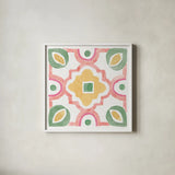 Watercolorful XII by Beth Grove. Shown in a crisp white glass frame for a clean and minimalist style. Available as an archival giclee rolled canvas, fine art paper, or poster print. SKU 45421a.