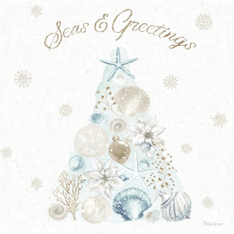 Winter Coast V Blue by Beth Grove. SKU 80175a. Archival Giclee Fine art print for wall decor.