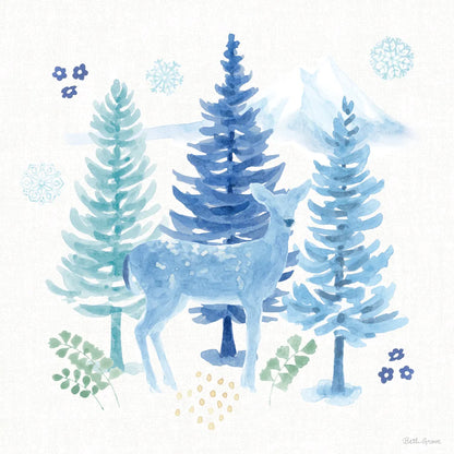 Winter Sparkle I by Beth Grove. SKU 91657a. Archival Giclee Fine art print for wall decor.