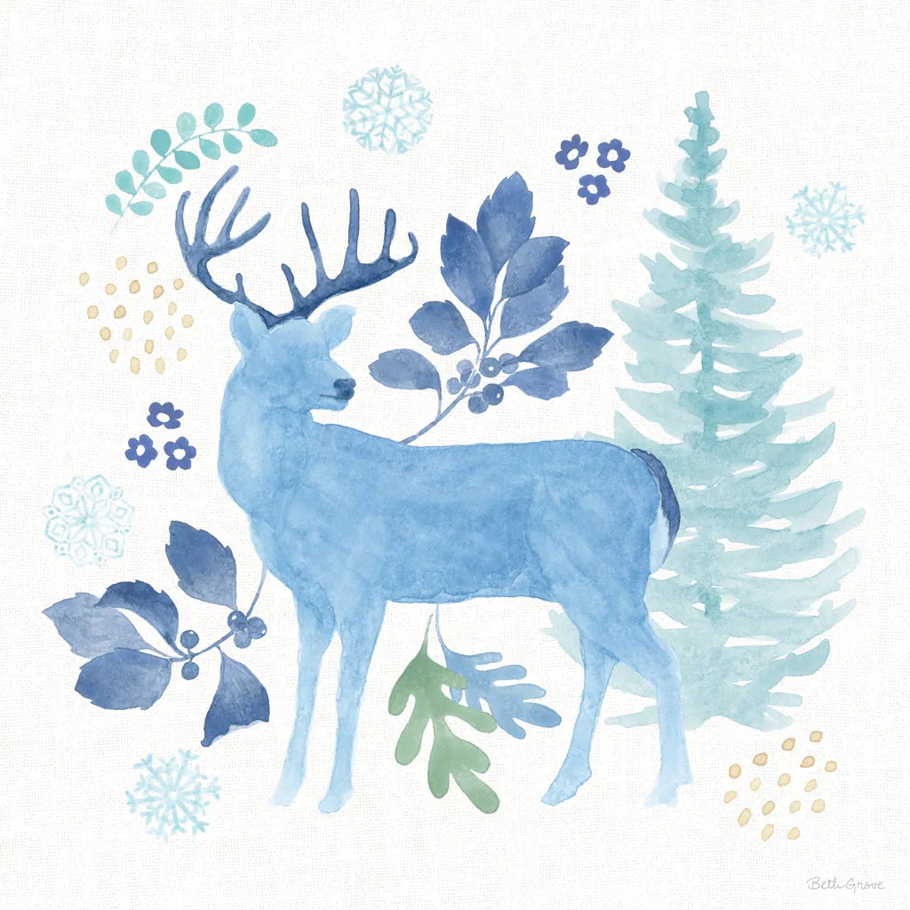 Winter Sparkle III by Beth Grove. SKU 91659a. Archival Giclee Fine art print for wall decor.