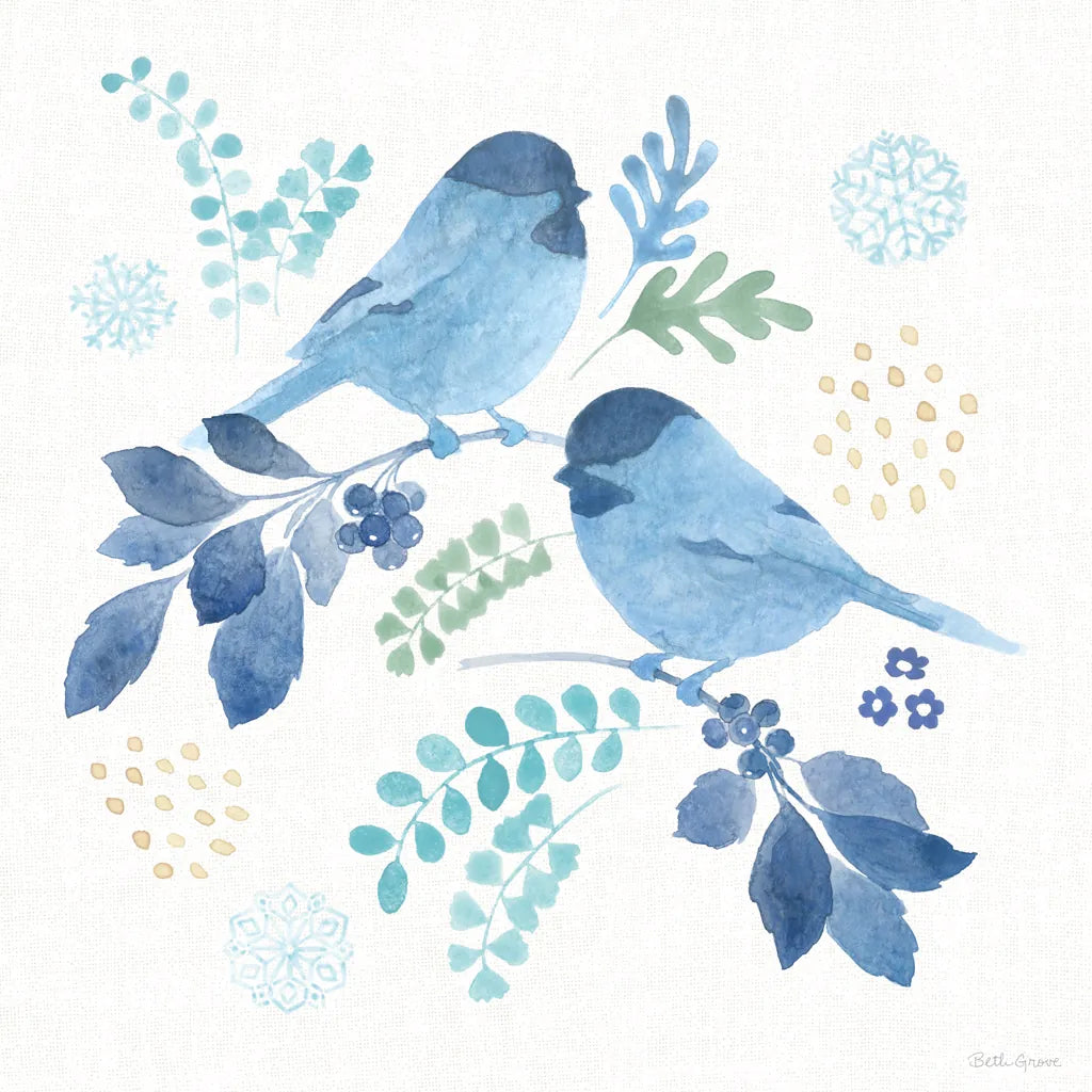 Winter Sparkle IV by Beth Grove. SKU 91660a. Archival Giclee Fine art print for wall decor.