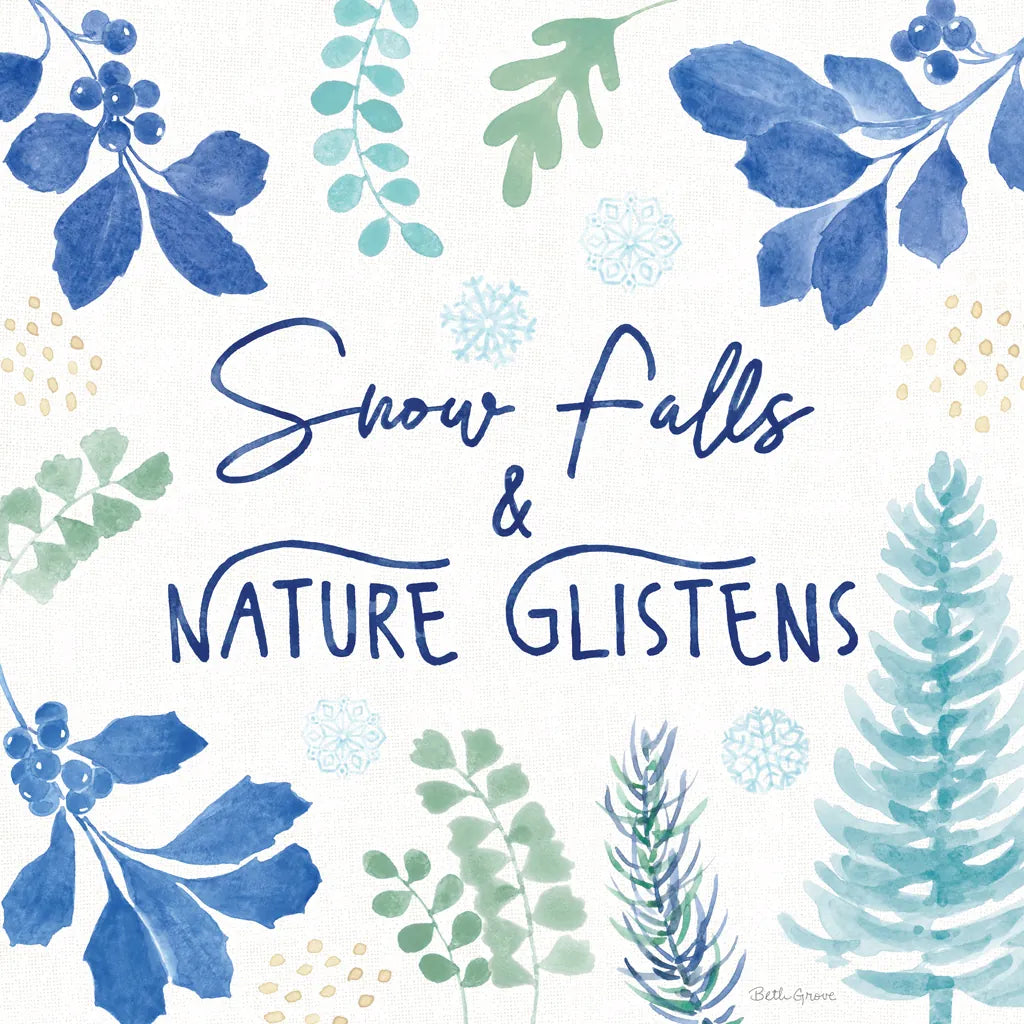 Winter Sparkle V by Beth Grove. SKU 91661a. Archival Giclee Fine art print for wall decor.