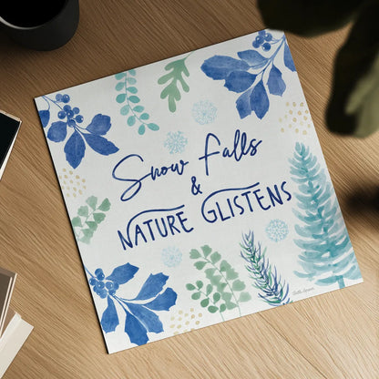 Winter Sparkle V by Beth Grove. Shown as a detailed flat fine art print, highlighting archival giclee quality. Available as an archival giclee rolled canvas, fine art paper, or poster print. SKU 91661a.