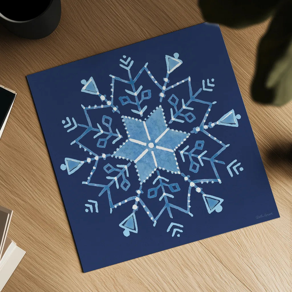 Winter Sparkle VII by Beth Grove. Shown as a detailed flat fine art print, highlighting archival giclee quality. Available as an archival giclee rolled canvas, fine art paper, or poster print. SKU 91663a.