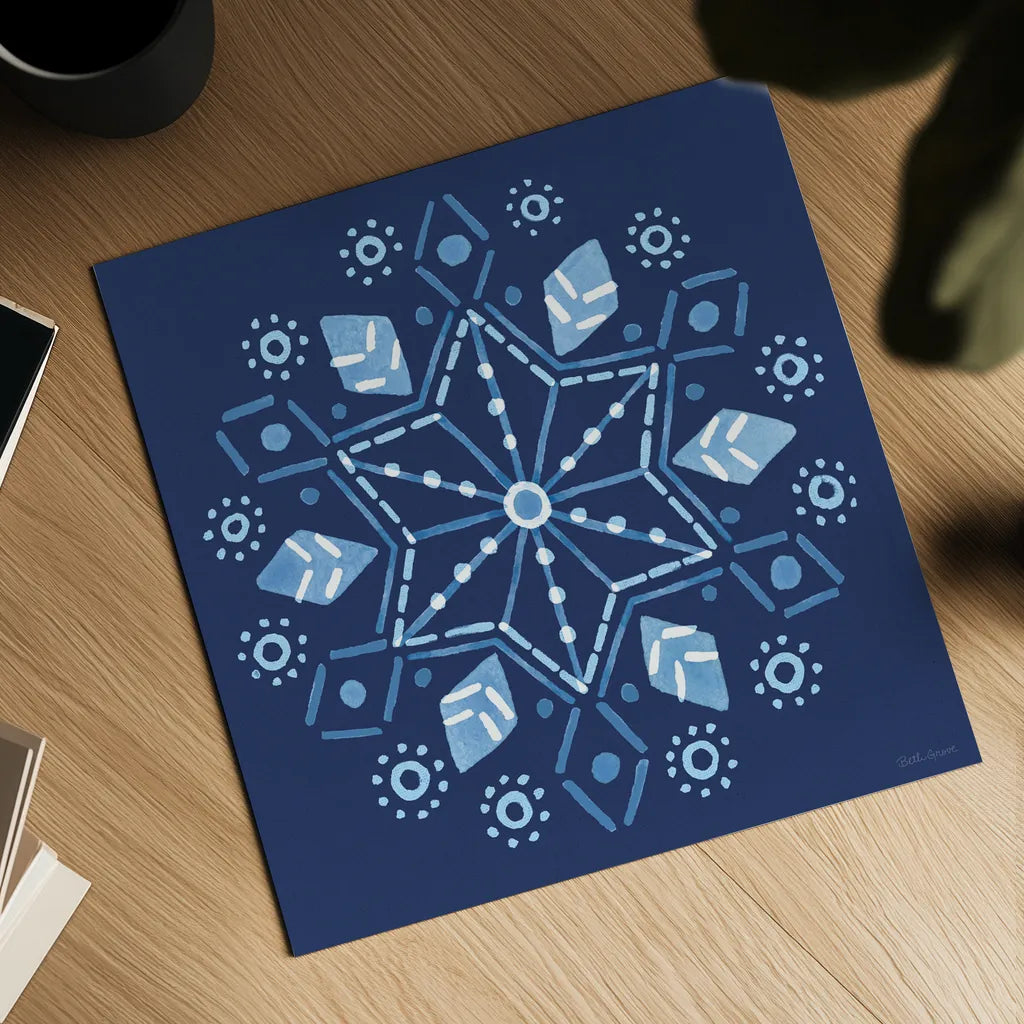 Winter Sparkle VIII by Beth Grove. Shown as a detailed flat fine art print, highlighting archival giclee quality. Available as an archival giclee rolled canvas, fine art paper, or poster print. SKU 91664a.