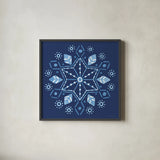 Winter Sparkle VIII by Beth Grove. Shown in a sleek black glass frame for a contemporary gallery look. Available as an archival giclee rolled canvas, fine art paper, or poster print. SKU 91664a.