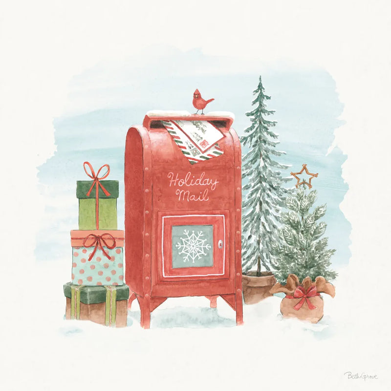 Winter Stroll II by Beth Grove. SKU 103404a. Archival Giclee Fine art print for wall decor.