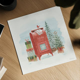 Winter Stroll II by Beth Grove. Shown as a detailed flat fine art print, highlighting archival giclee quality. Available as an archival giclee rolled canvas, fine art paper, or poster print. SKU 103404a.