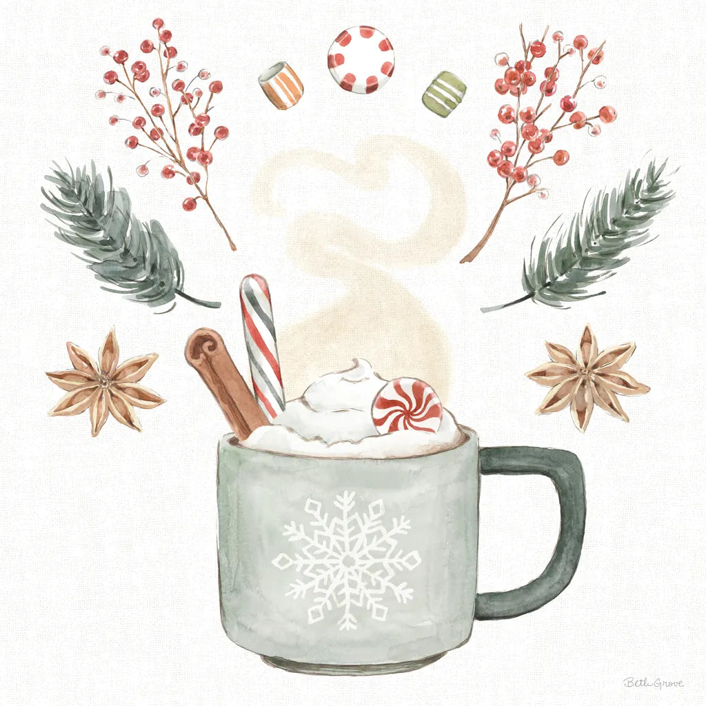 Winter Warmth II by Beth Grove. SKU 102912a. Archival Giclee Fine art print for wall decor.