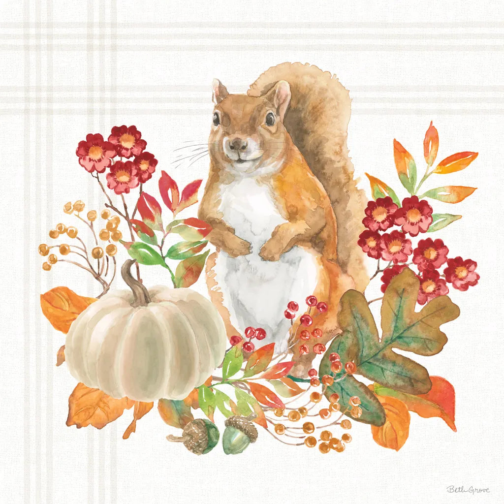 Wooded Harvest III by Beth Grove. SKU 80870a. Archival Giclee Fine art print for wall decor.